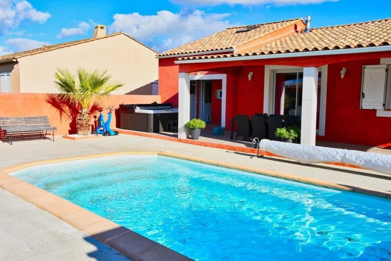 Villa Elegante A Carcassonne Avec Jardin Et Jacuzzi Buitenkant foto
