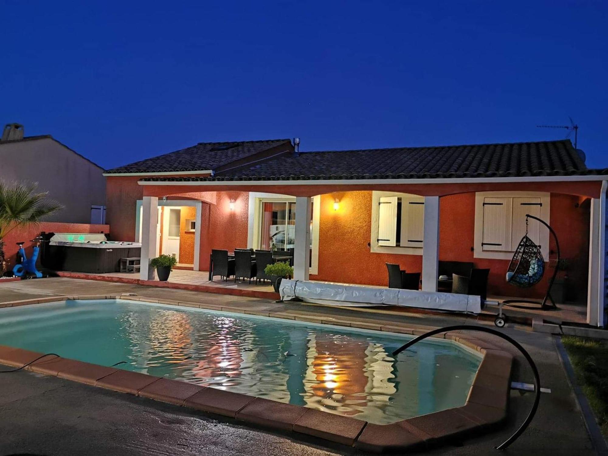 Villa Elegante A Carcassonne Avec Jardin Et Jacuzzi Buitenkant foto