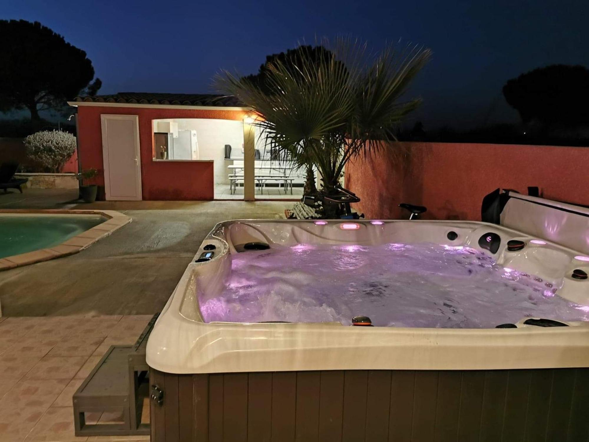 Villa Elegante A Carcassonne Avec Jardin Et Jacuzzi Buitenkant foto